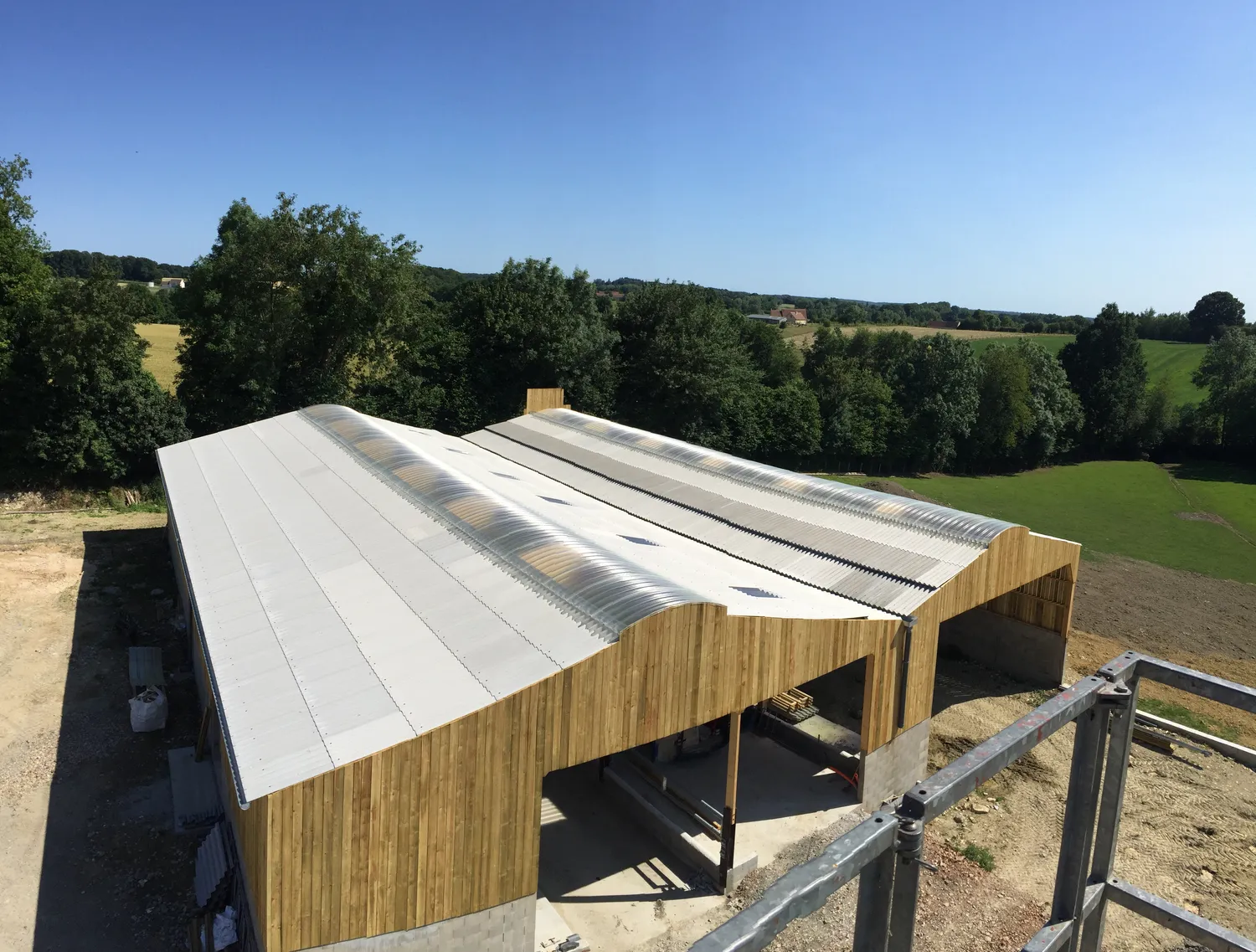 construction batiment agricole maison ossature bois