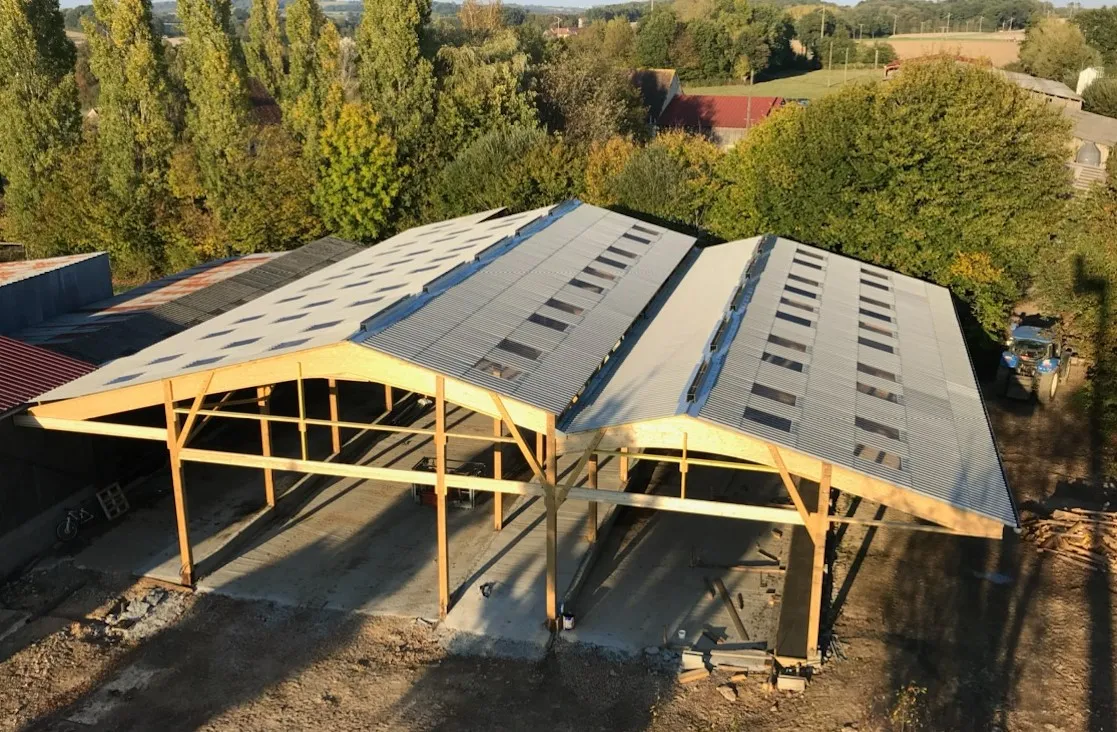 maison ossature bois garage en bois